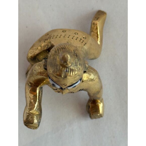 Vintage Brass Makhan Chor Laddu Gopal Baby Krishna Statue - Picture 5 of 9